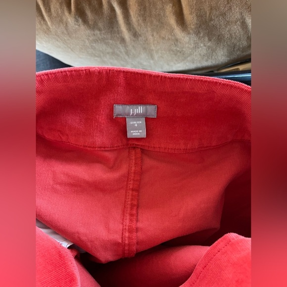 J Jill| Coral Corduroy Skirt with Pockets, Size 4••• - Picture 5 of 10